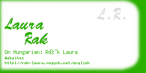 laura rak business card